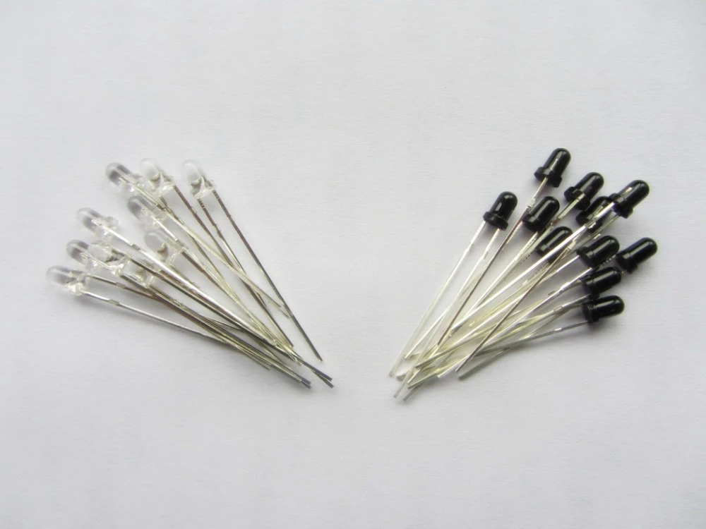 

10pairs LED 3mm 940nm IR Infrared Emitting & Receiving Diode Round Tube Light