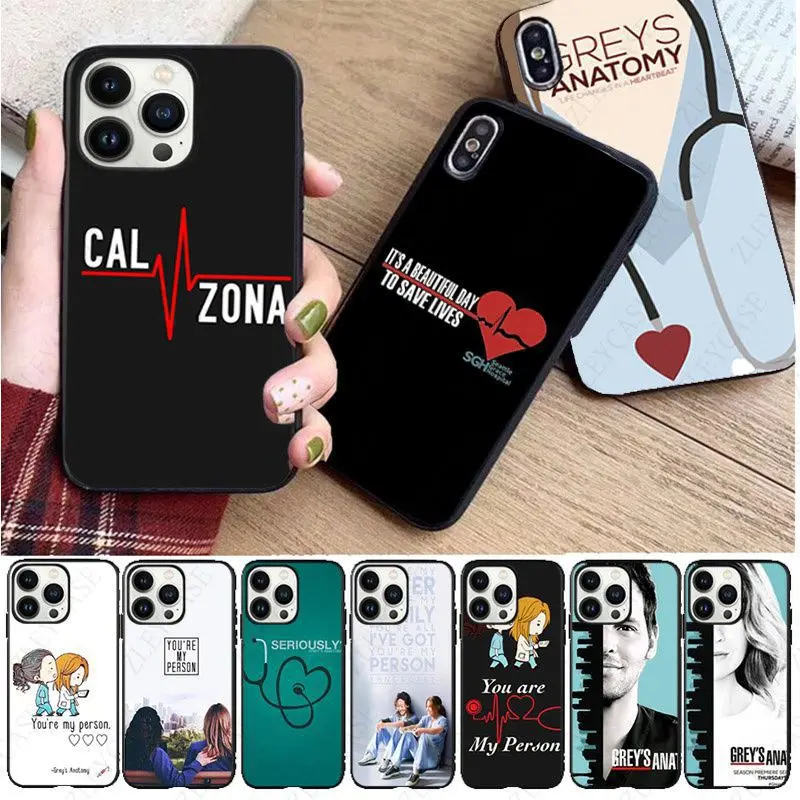 You're My Person Greys Anatomy Phone Cover For iphone 14pro 11pro 12 13pro max 5s 6s xs 7 14plus 8plus SE xr 12mini Coque Cases