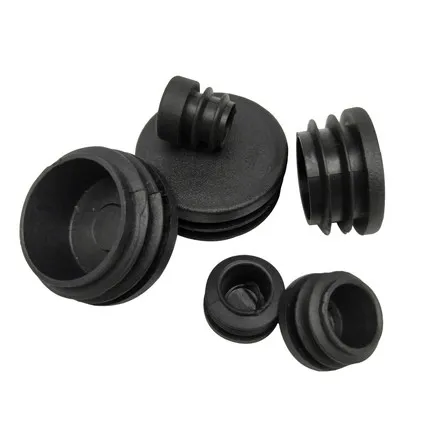 Plastic Round Inner Plug for Steel Pipe End Blanking Caps Anti Slip Alloy Ladder Chair Leg Cover Furniture Protector Pads desks