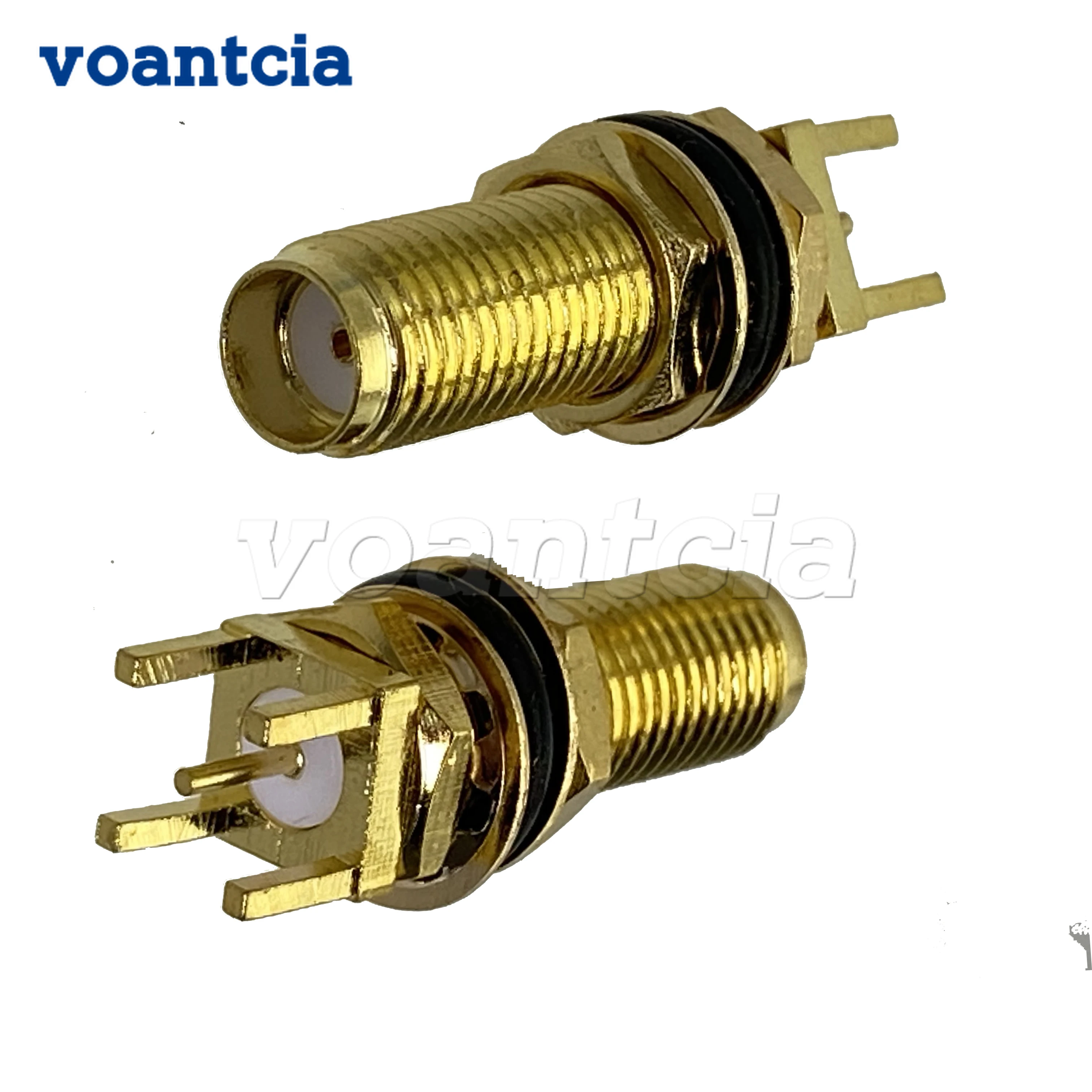 

10pcs Connector SMA Female Jack Bulkhead Waterproof Solder PCB Mount RF Coaxial Adapter Straight 50ohm Wire Terminal New
