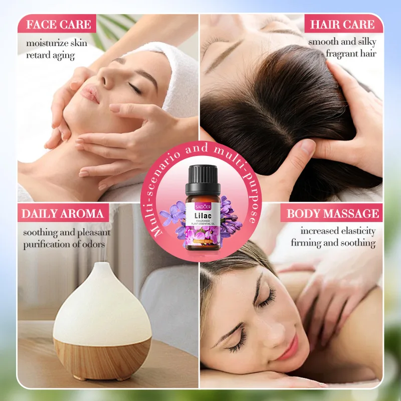 Набор эфирных масел 6 шт. 10 мл чистый натуральный базилик сиреневый мелисса