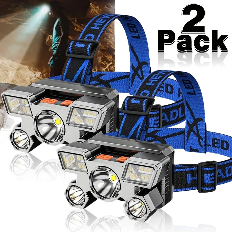 Powerful Rechargeable Head Flashlight for Fishing Led Headlamp Nitecore Camping Headlights Hunting Torch Hiking Front Lanterns