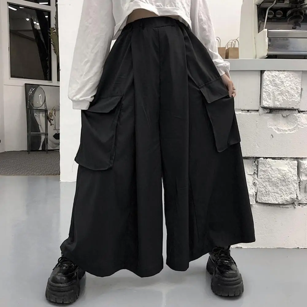 

Soft Comfortable Track Pants Stylish Women's Cargo Pants Comfy Minimalistic Streetwear with Big Pockets Wide Legs for Ladies