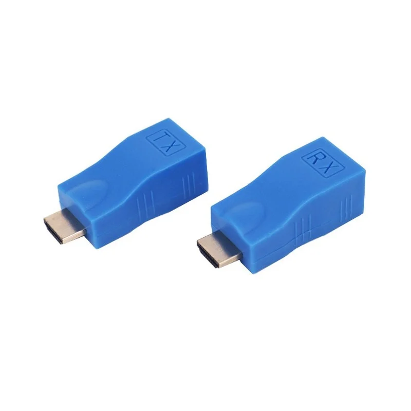 

1 Pair RJ45 4K HDMI-compatible Extender Extension Up to 30m Over CAT5e Cat6 Network Ethernet LAN for HDTV HDPC DVD PS3 STB