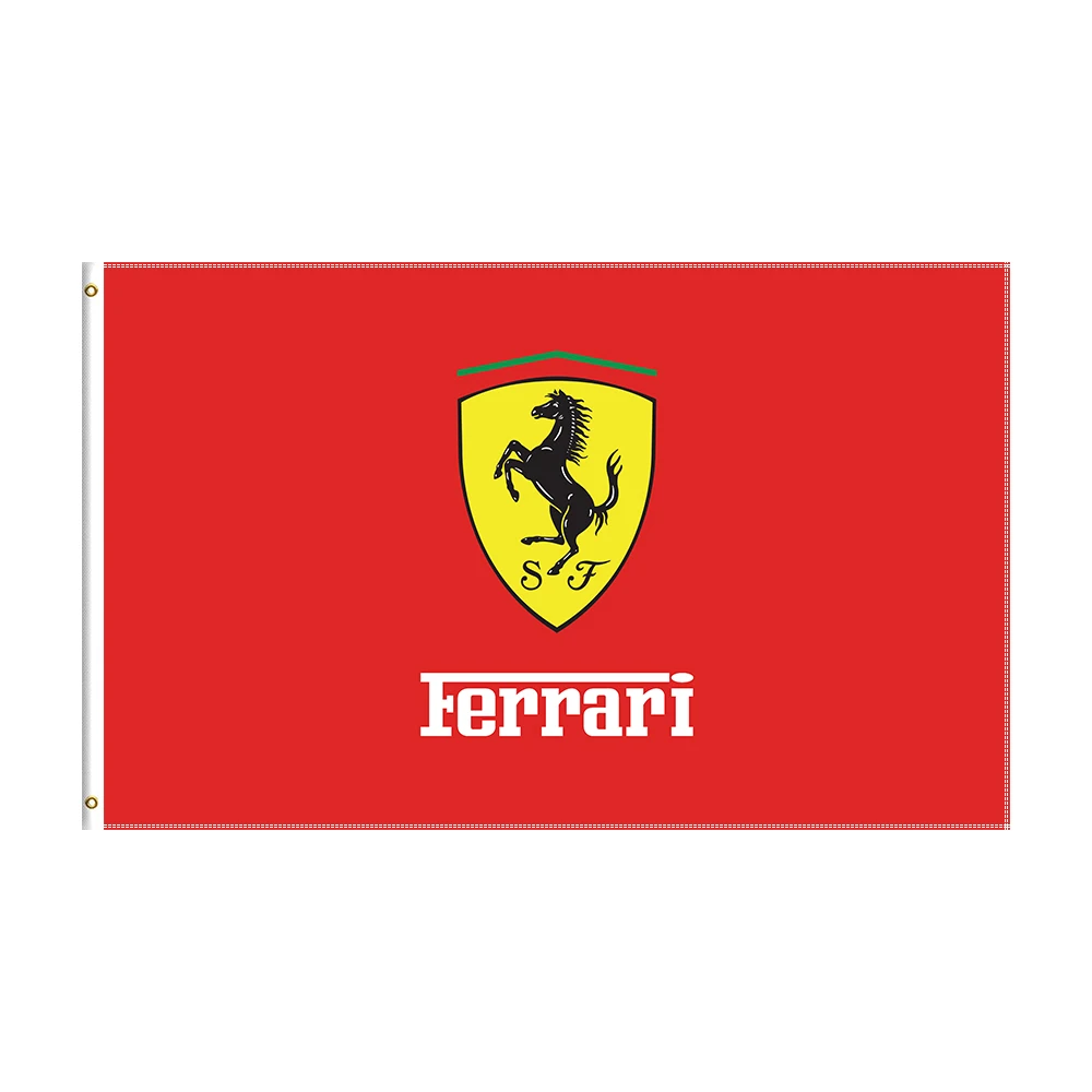 3x5 футов логотип Ferraris флаг полиэстер печатная фотография для декора |