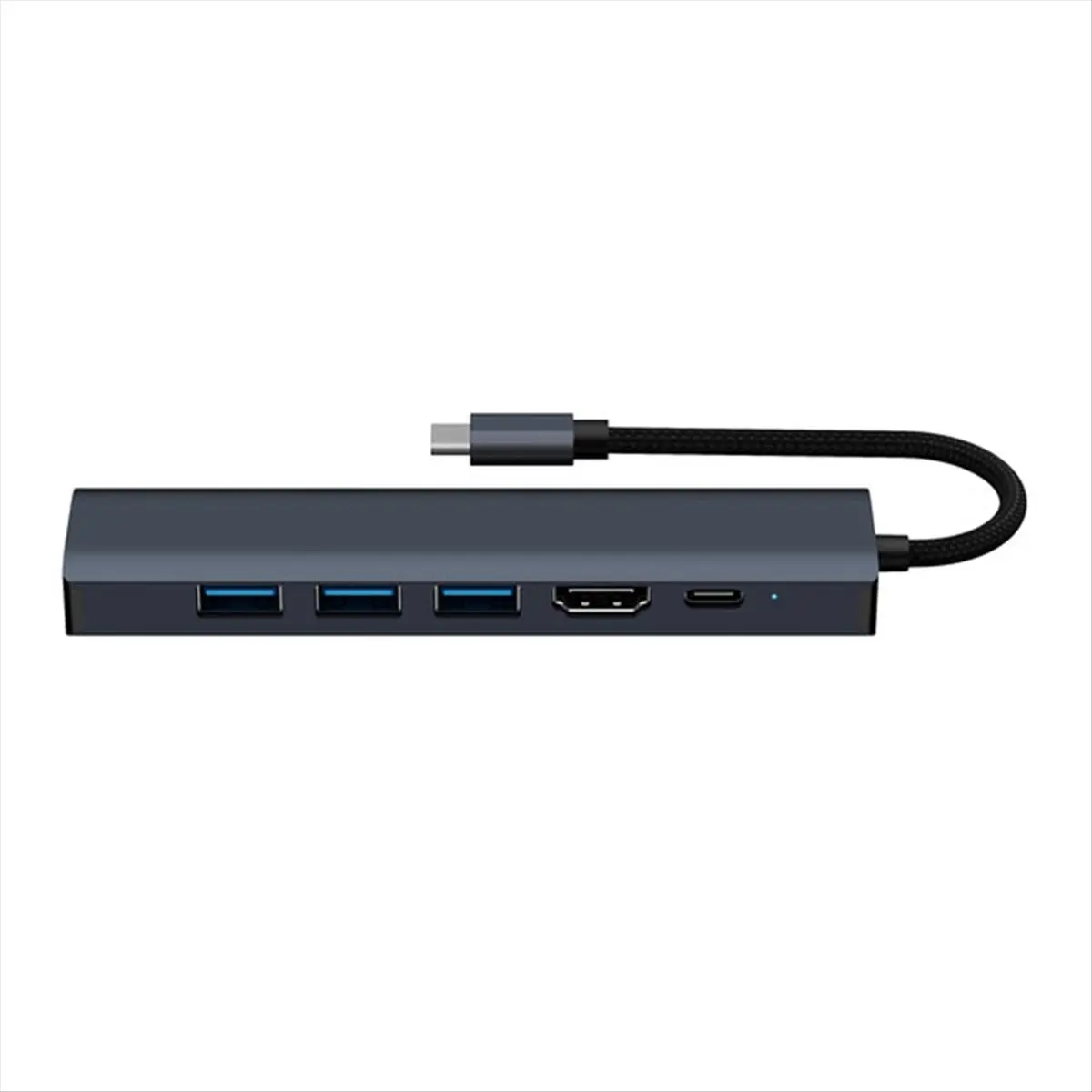 Фото Док-станция (A65I) PD RJ45 для Thunderbolt: адаптер Type-C на USB 3.0, разветвитель-хаб для ноутбука, USB-расширитель, гигабитный хаб №3
