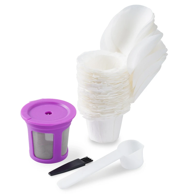 

Coffee Filter Paper Cup Food Grade Filter Paper Holder Coffee Machine Paper Filter Capsule Leaky Bottom K Cup With Cover