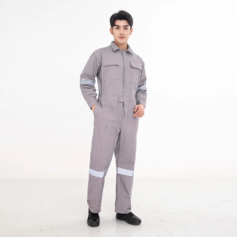 Workwear Clothing for Men Reflective Coveralls Jumpsuits Welding Car Repair Dirt-Resistant Construction