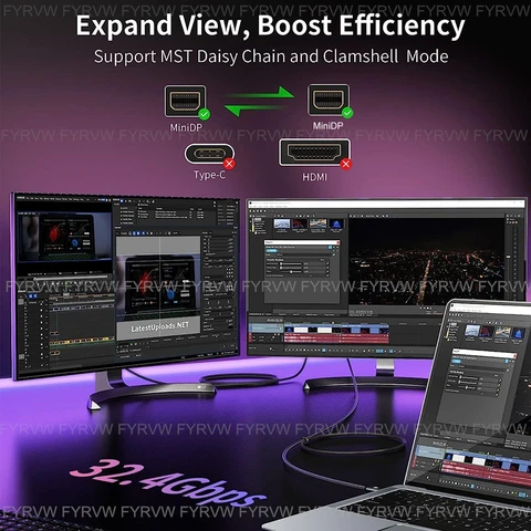 Кабель Mini DisplayPort to Mini DisplayPort FYRVW 8K