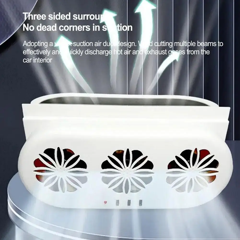 Автомобильный вентилятор на солнечной батарее USB-циркуляция воздуха в