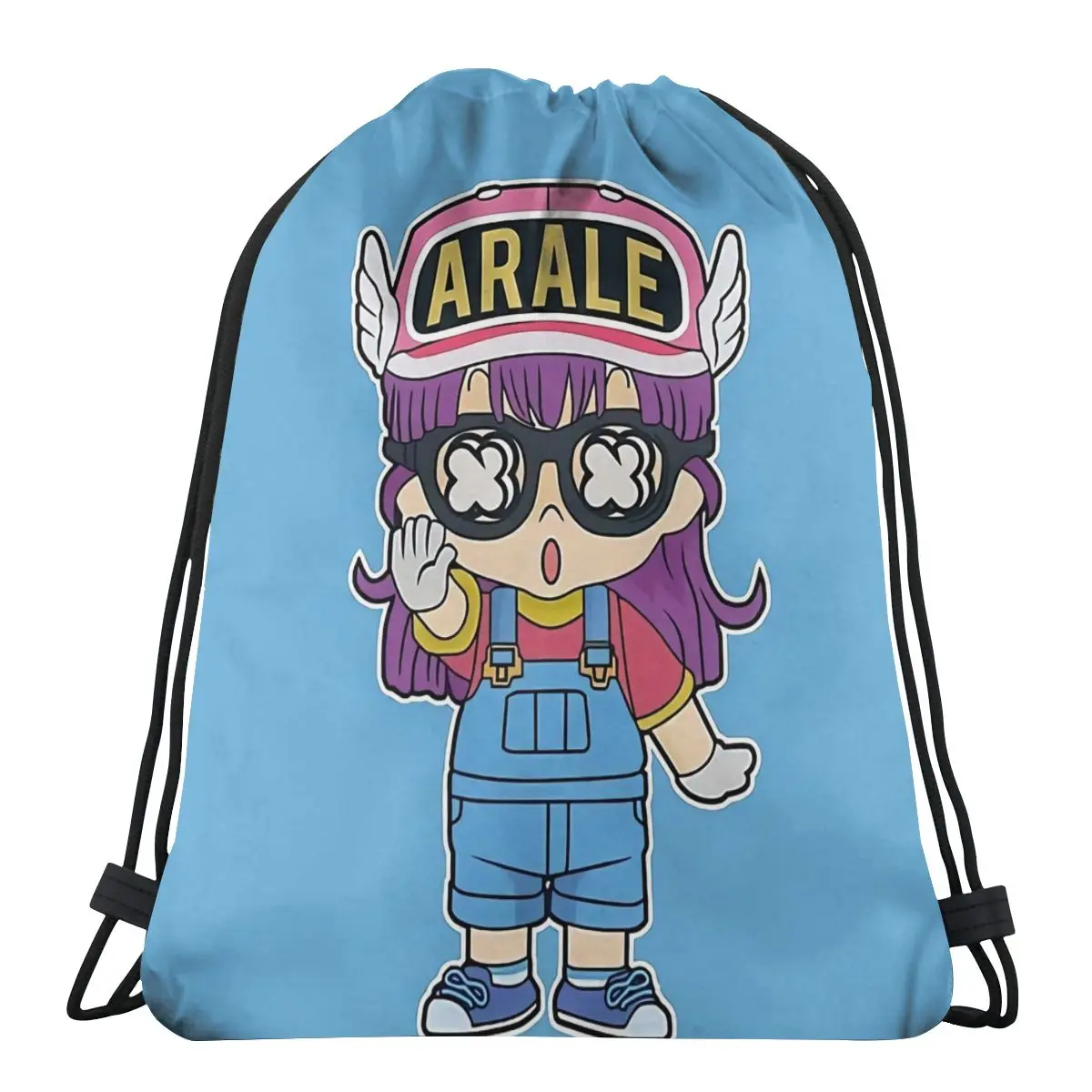 

Arale Dr Slump японские сумки на шнурке манга спортивные водонепроницаемые органайзеры для хранения пакет карманная веревочная сумка
