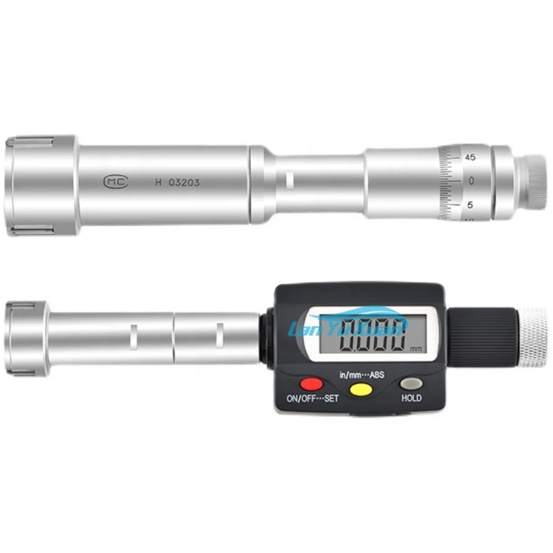 

GUILIANG SHAN Three-point Internal Micrometers 100-1200mm 0.01mm Micrometer Inside Digital Inner Measure