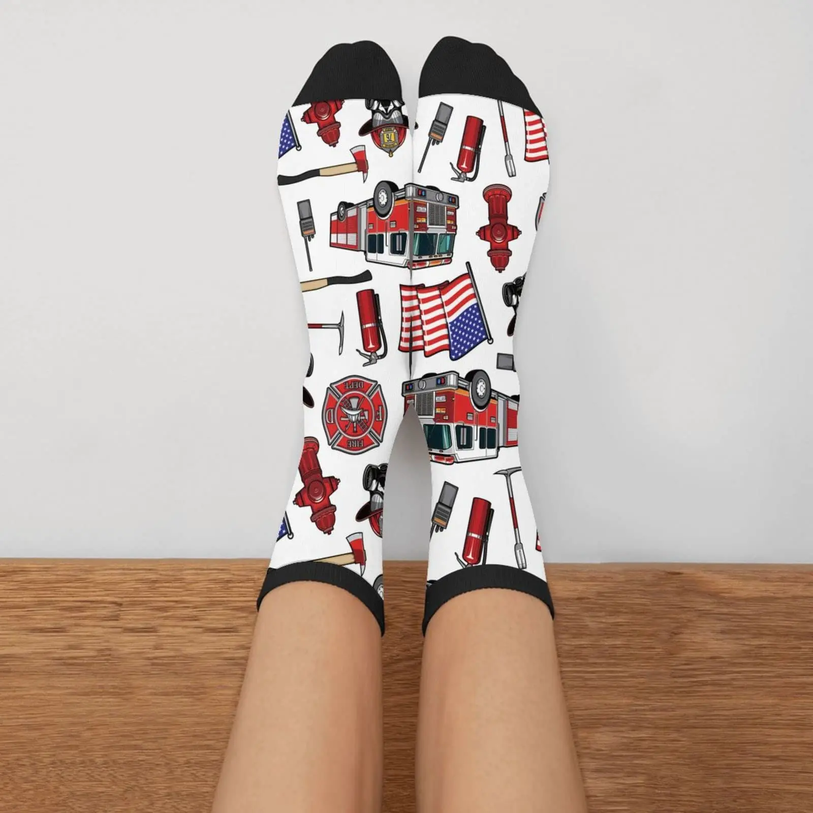 Пожарная машина пламя пожарные пожарный гидрант американский флаг повседневные