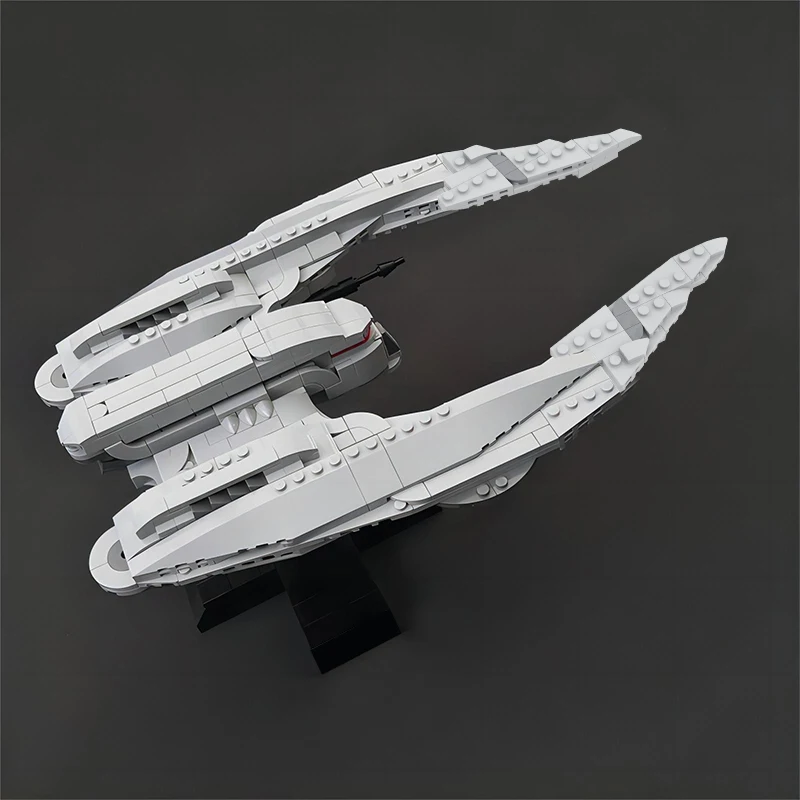 

BuildMoc Cylon Raider для боевого корабля MK II Галактический космический корабль, набор строительных блоков, кубики, игрушки для детей, подарок