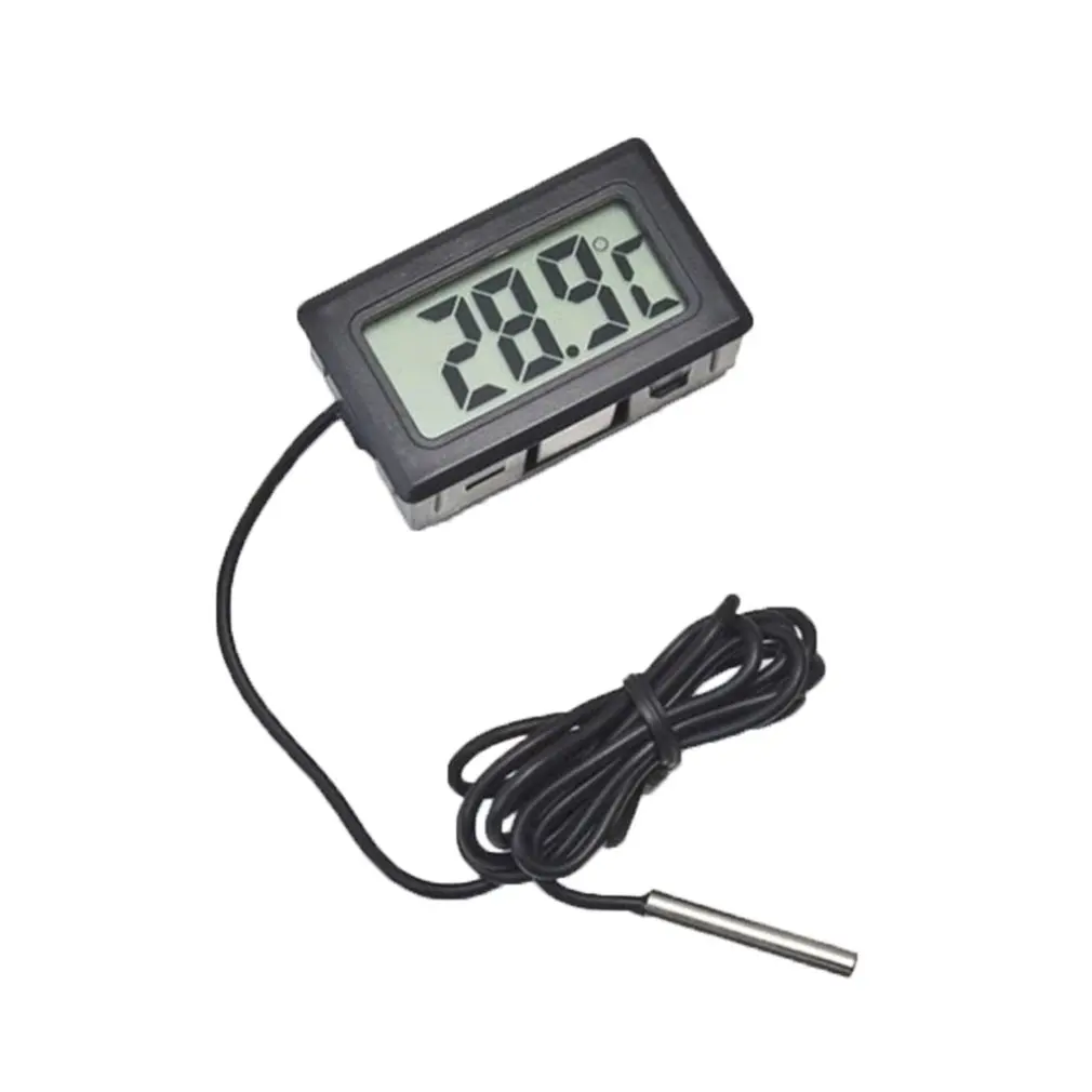 

Electronic Digital Embedded Thermometer Electronic Digital Display Fish Tank Refrigerator Thermometer Waterproof Belt Probe