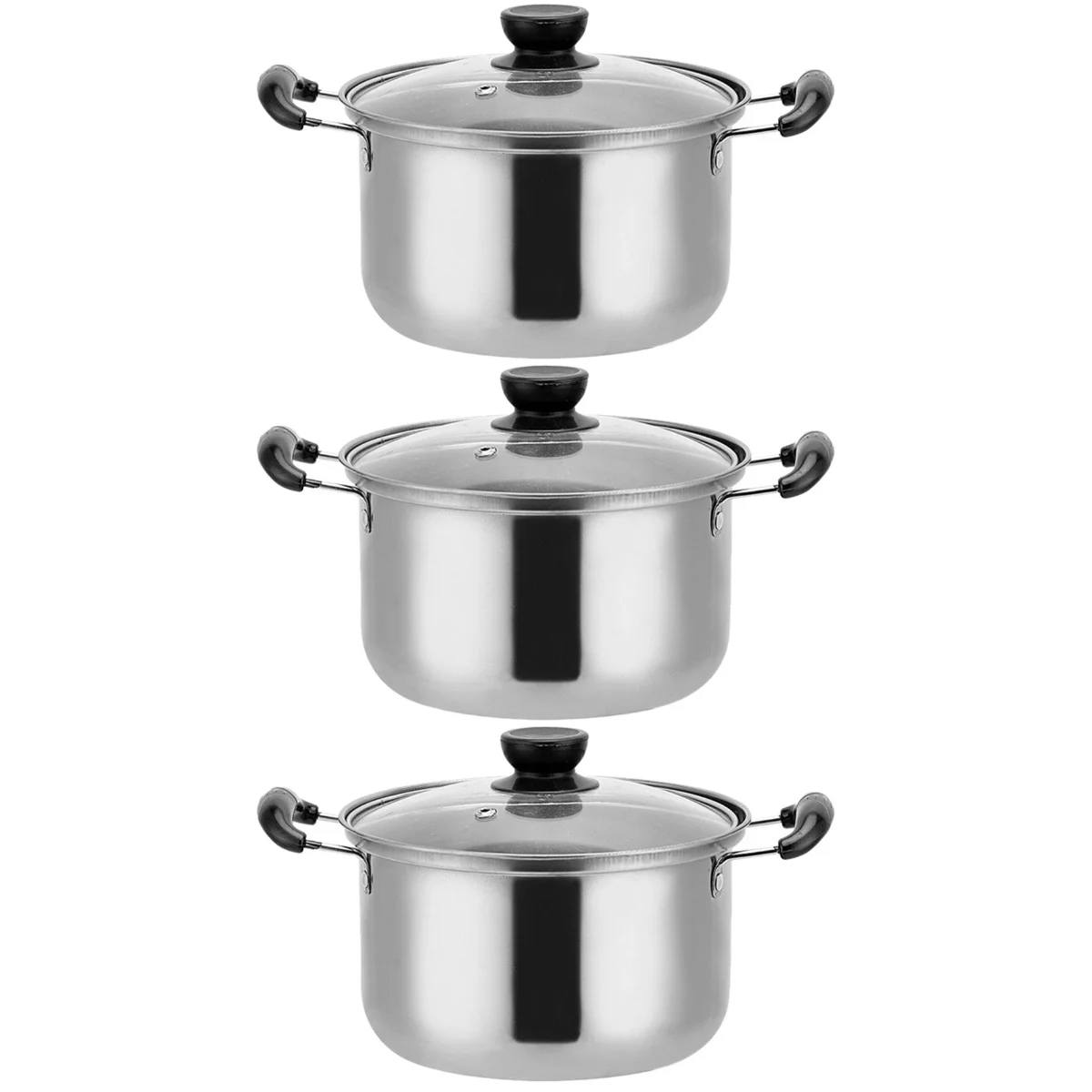 

Potsteel Stainless Kitchen Steamer Cookware Saucepan Soup Noodle Boiling Stock Hot Pan Mini Sauce Stew Baby Chocolate Ceramic