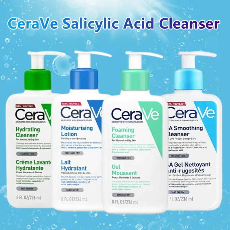 

Очищающее средство для лица CeraVe Foam, лосьон для тела с салициловой кислотой, гель с мягкой очисткой, увлажняющий лосьон для тела, отбеливающий крем