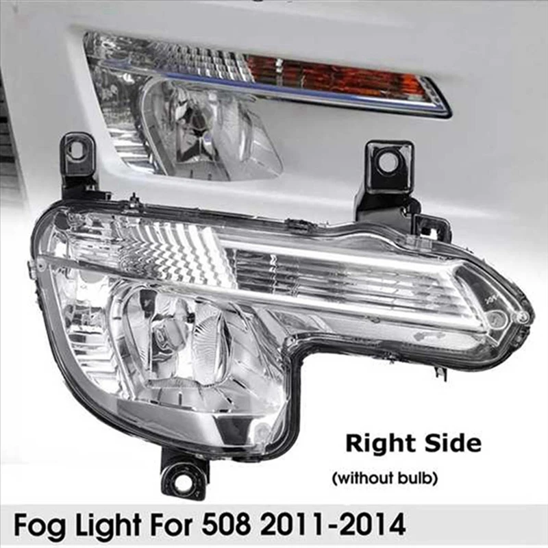 L &amp R противотуманные фары в сборе дневные ходовые указатели поворота для Peugeot 508