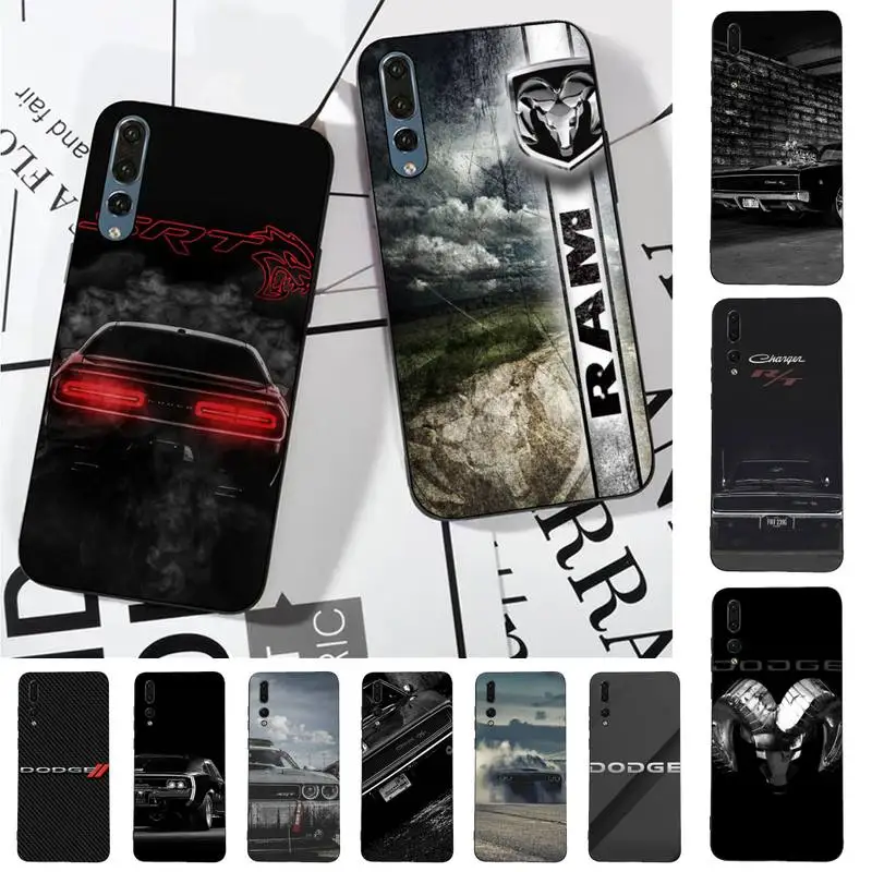 

Sports Car Dodge Phone Case for Huawei P30 40 20 10 8 9 lite pro plus Psmart2019