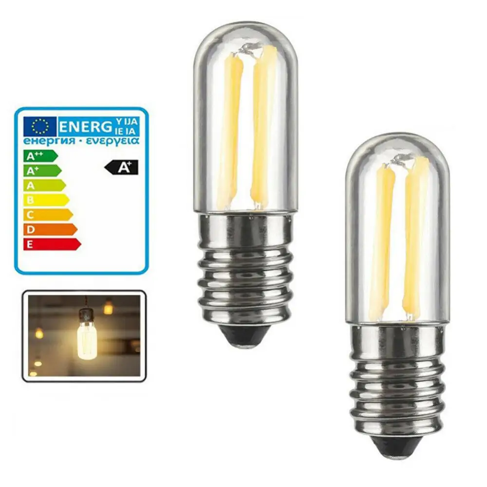 

2700k Светодиодная лампа E14 1 Вт 2 Вт 3 Вт мини светодиодная лампочка с регулируемой яркостью Противоударная лампочка с нитью накаливания для холодильника и морозильной камеры фотолампочка с ярким/холодным белым пятном 220 В