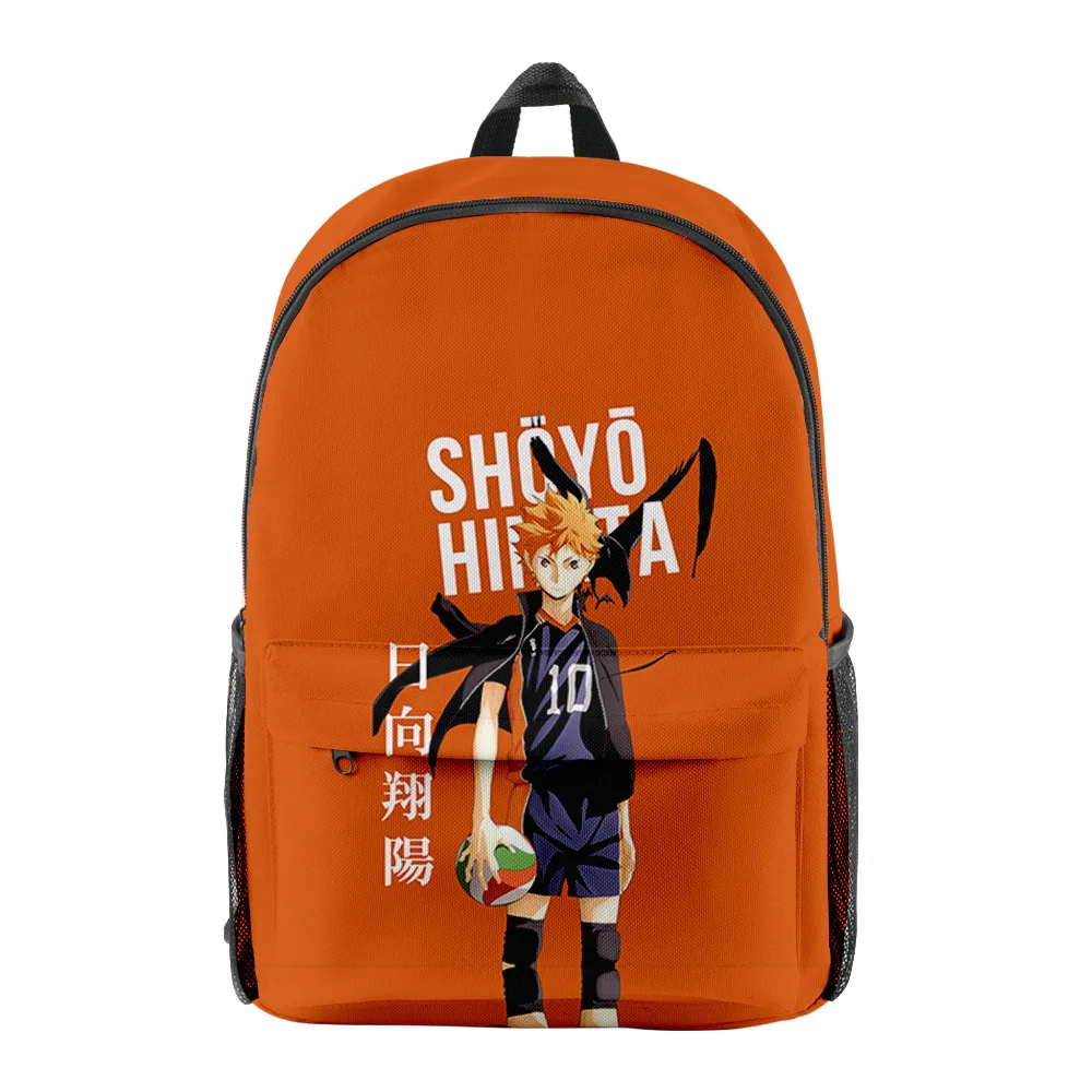 

Hip Hop Haikyuu!! High School Vollyball School Bags Boys Girls Travel Bags 3D Oxford Waterproof Notebook Shoulder Backpacks