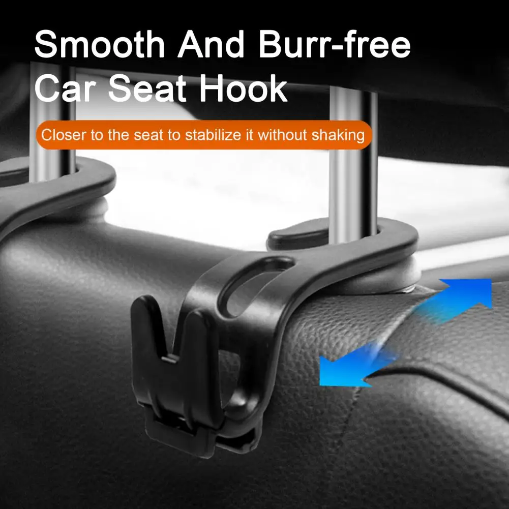 

Vehicle Seat Headrest Hook Efficient Car Organization 4pcs Universal Auto Seat Headrest Hook 10kg Bearing Storage for Vehicle