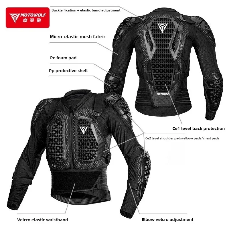Motowolf мотоцикл четыре сезона анти-падение броня для верховой езды оборудование