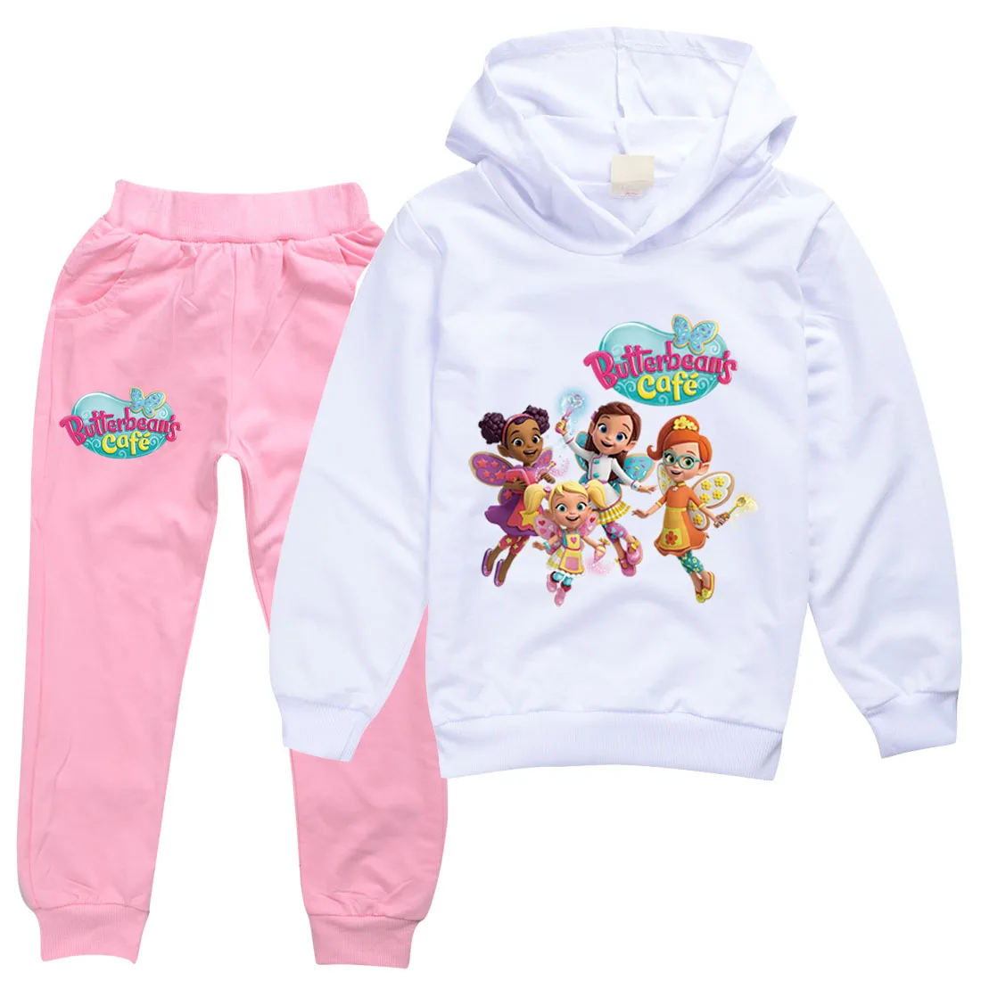 Кофта с капюшоном и штаны для мальчиков девочек 2 предмета
