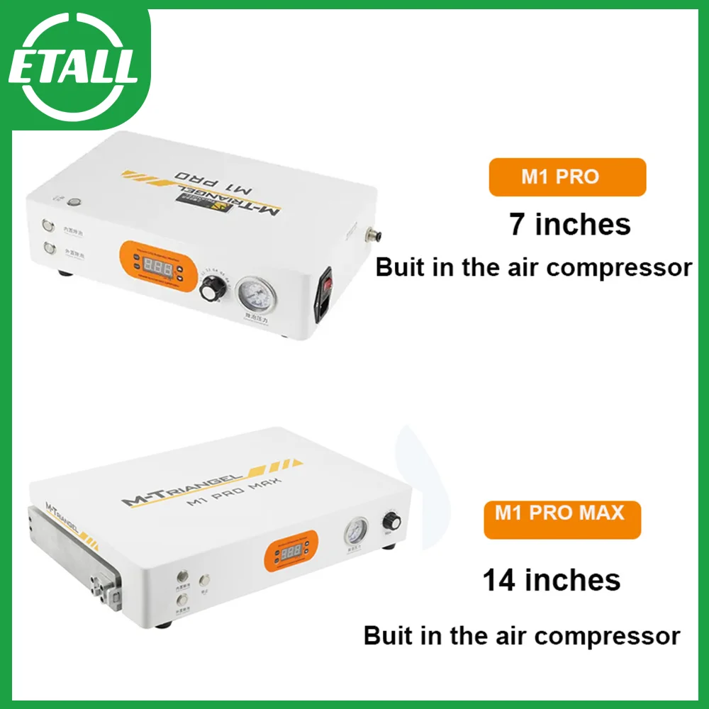 Компрессор M-Triangel M1Pro M1 Pro Max Buit-in, устройство для снятия пены с ЖК-экраном, 7/14 дюймов