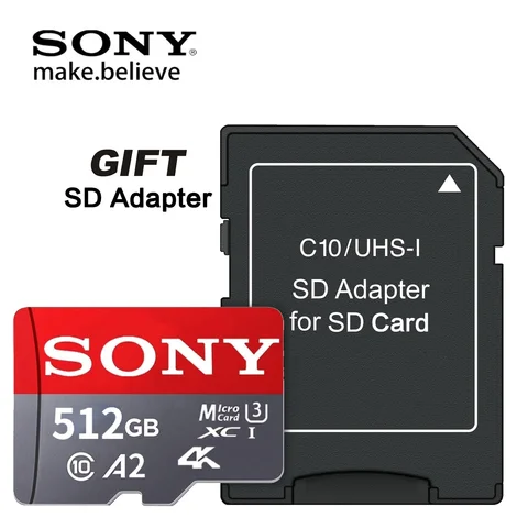 Оригинальная карта памяти SONY 128 ГБ MicroSD 256 ГБ/512 ГБ/1 ТБ, высокоскоростная 170 МБ/с, класс 10 U3 A2 V30 4k для дрона/камеры/PS5