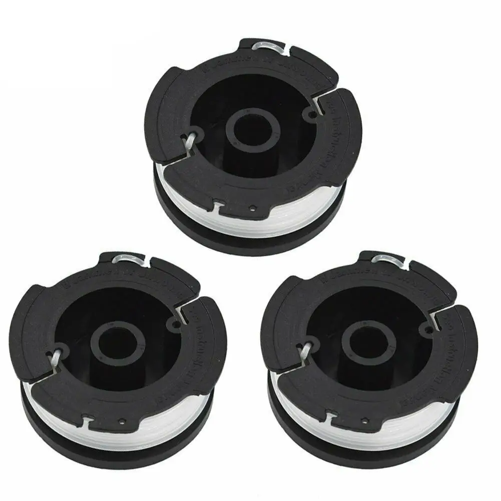 

3pcs Trimmer Spool Replacement Exquisite Workmanship Compatible For Black+decker AF-100-3ZP GH400 GH500 GH600 GH610 GH900 GH912