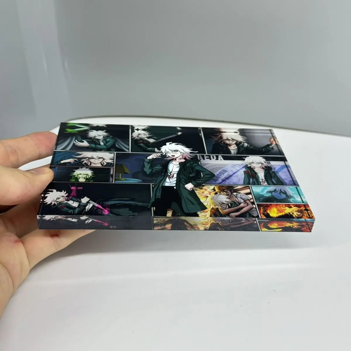 Аниме игра Danganronpa Nagito Komaeda косплей стоячий знак орнамент аксессуары акриловая