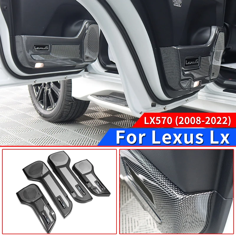 

For 2008-2022 Lexus LX570 upgraded Accessories LX 570 Car Door Kickplate Horn Protective Cover Interior Decoration Modification