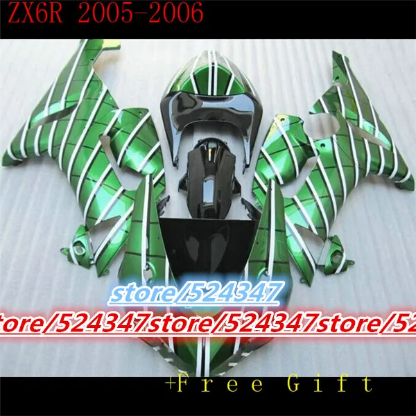 Обтекатель для мотоцикла kawasaki ninja ZX6R 05 06 636 2005 2006 голубые чернила глянцевые черные