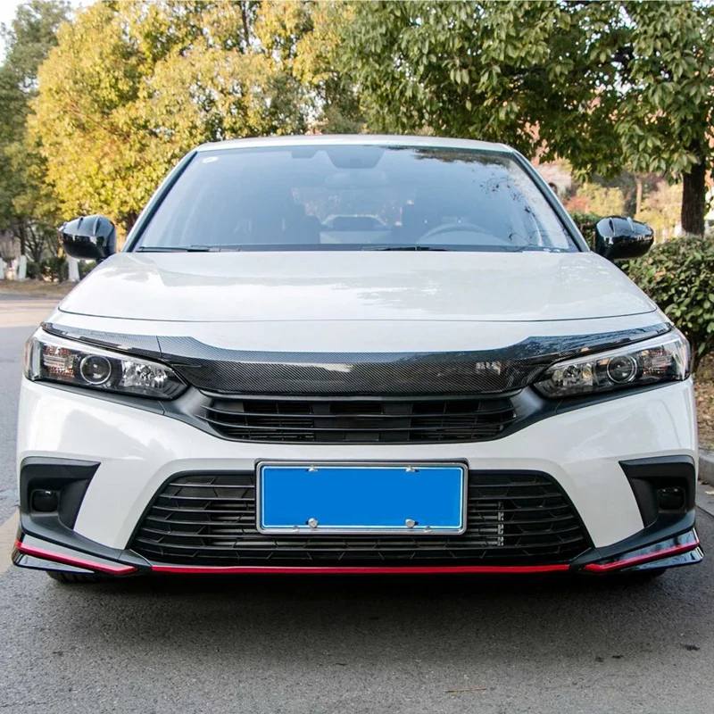 Красная линия для переднего бампера Honda Civic 11Th 2022 боковой спойлер комплект