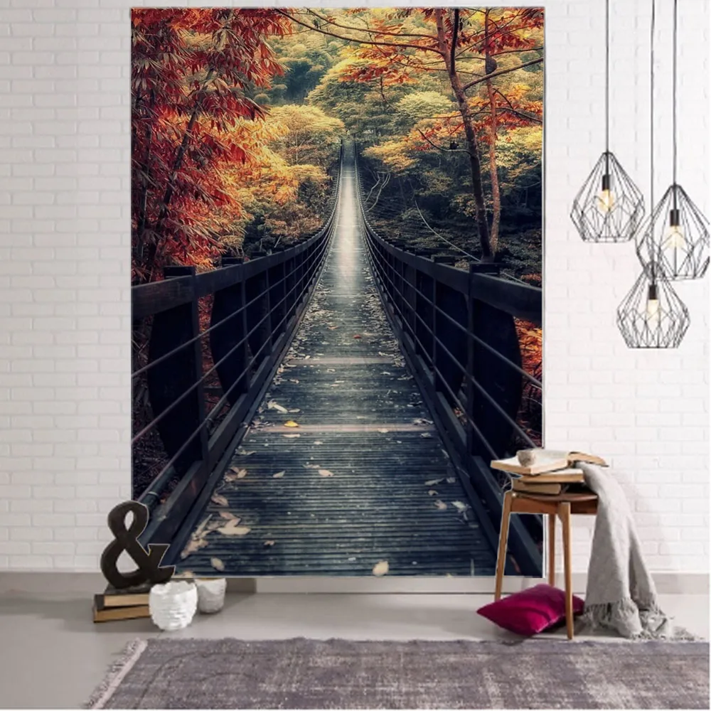

Train Track and Road Wall Hanging Tapestries Art Deco Blankets Curtains Hanging At Home Bedroom Living Room Decoration Tapestry