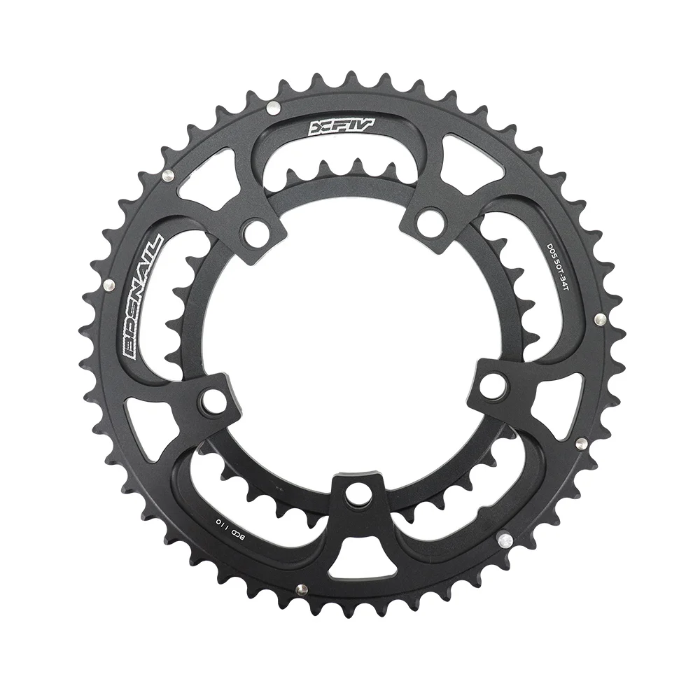 Двойная звезда Snail 110bcd дорожный велосипед круглая 5 болтов 2x50t 35t 34t 53t 39t гравий для