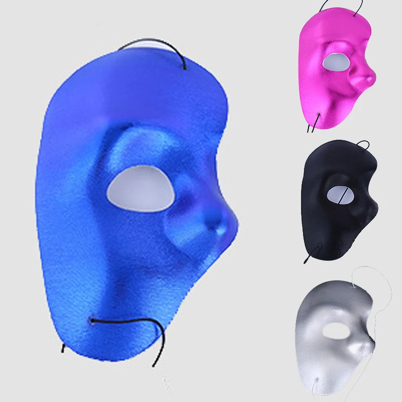 

Masquerade Cosplay Masks Fashion Creative Phantom Half Face Mask PVC Carnival Costume Props Halloween Party Anonymous Face Mask