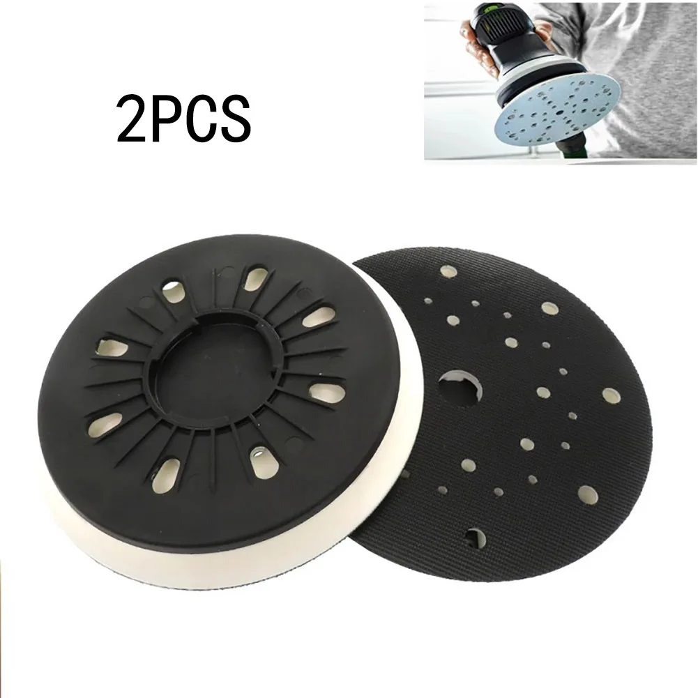 2pcs 6 Inch 150mm 33-Hole Dust-Free Soft Back-up Sander Pad Grinding Pad For 6