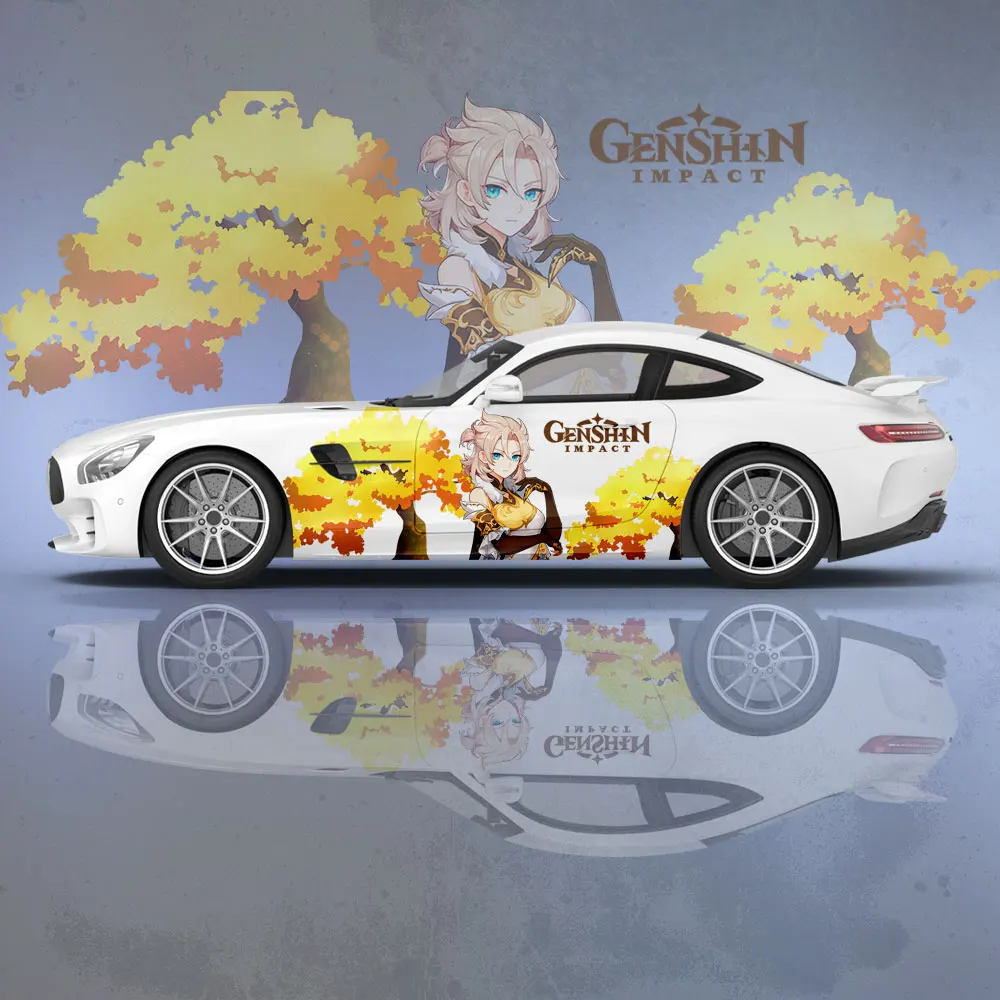 

Симпатичная наклейка Ningguang (Genshin Impact) для кузова автомобиля, Виниловая наклейка с аниме иташа, боковая наклейка для автомобиля, автомобильная декоративная пленка