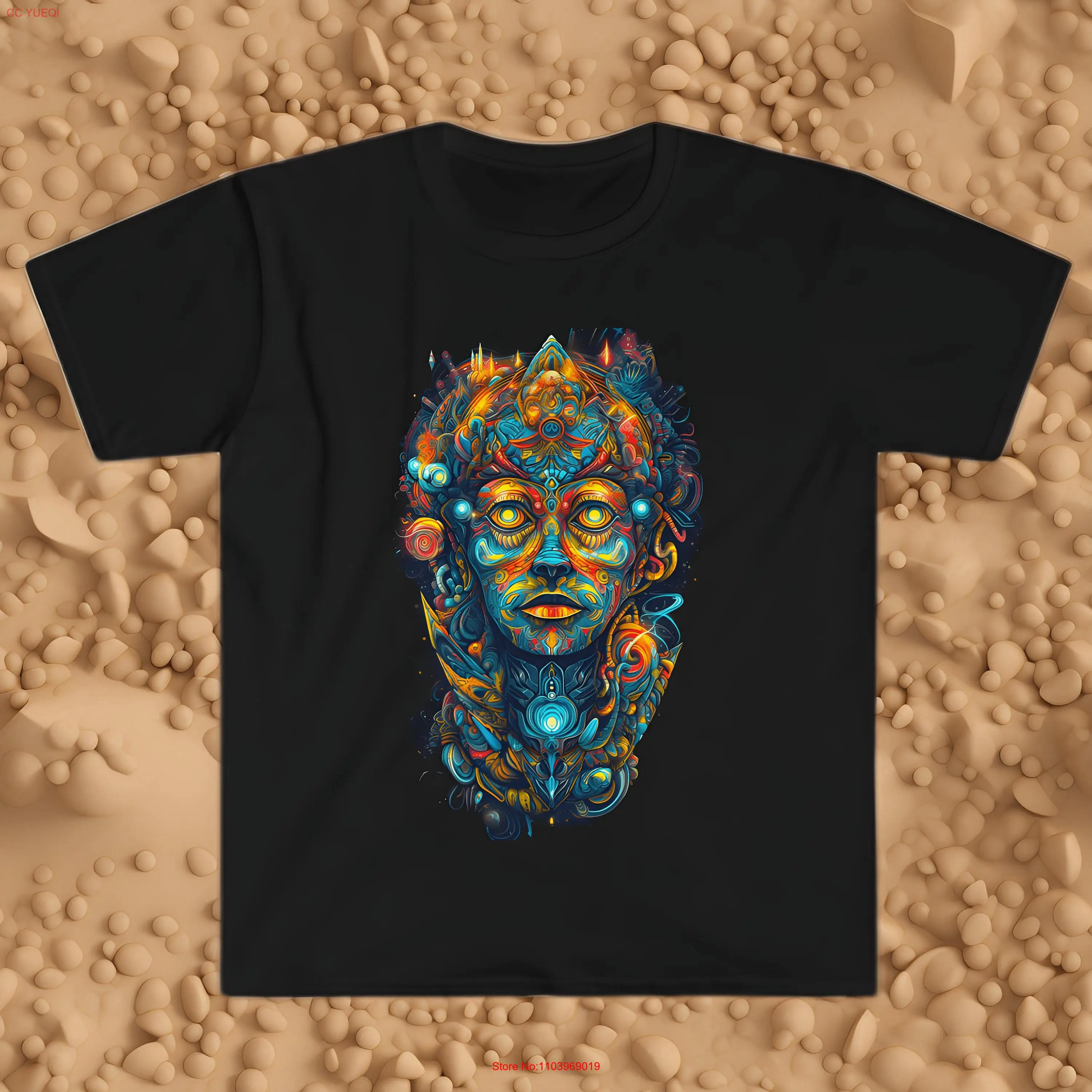 Футболка TrippyAnimals Stellar Enigma с искусственным интеллектом психоделическое искусство