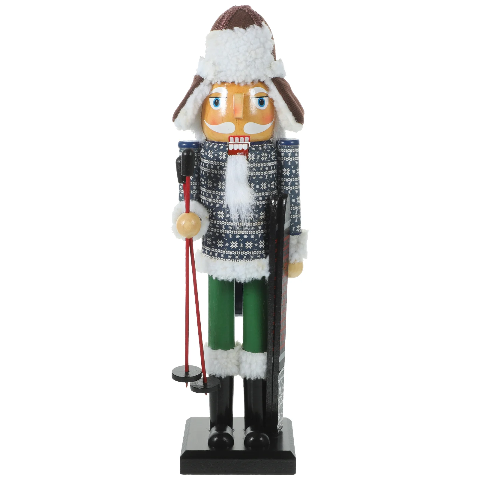 

Wooden Nutcracker Statue Adornment Xmas Desktop Nutcracker Christmas Gift