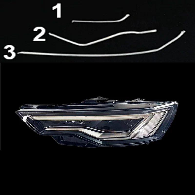 

Трубка ДХО для Audi A6 C8 2019-2023, дневная ходовая трубка, направляющая пластина, дневные ходовые огни, полоса дневного света