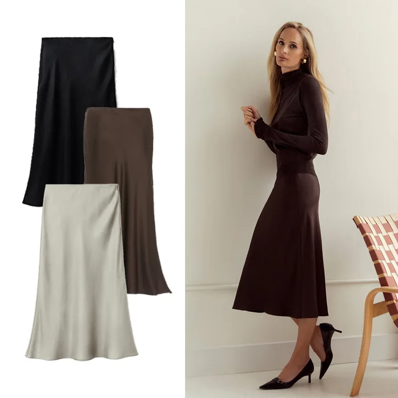 

Comfortable and Elegant Twill Silk Mermaid Skirt