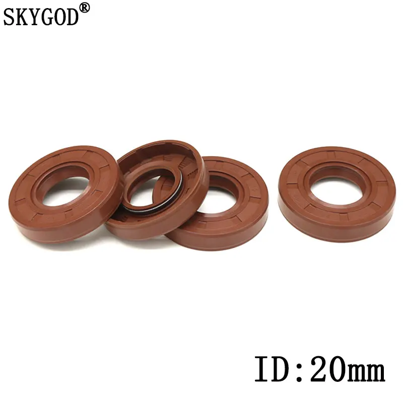 

ID 20mm FKM Oil Seal TC-20*27/28/30/32/34/35/38/40/42/45/47/50/52*5/7/8/10 FKM Double Lip Oil Seal