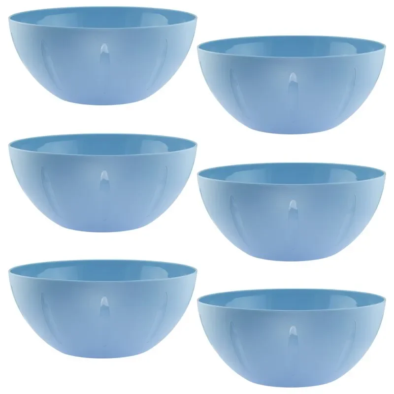 

10 inch Plastic Serving Bowls - 6 Pack,
