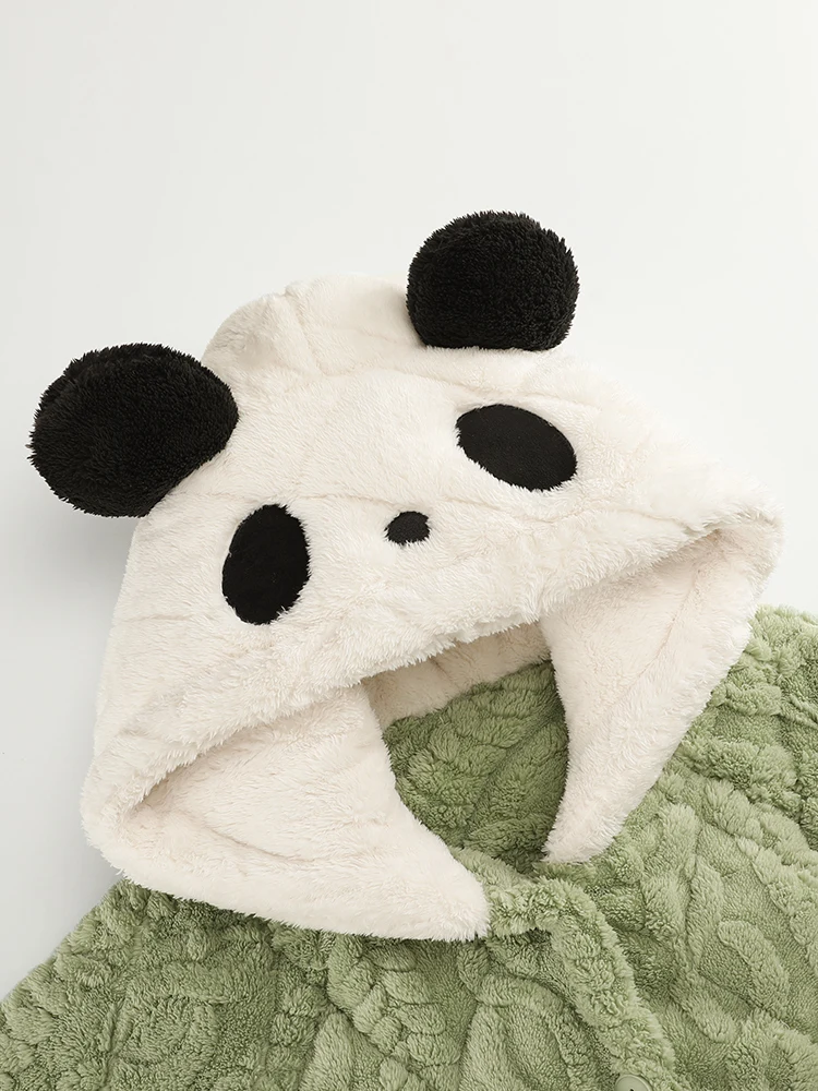 Пижамы женские зимние на флисовой подкладке утолщенные трехслойные стеганые с