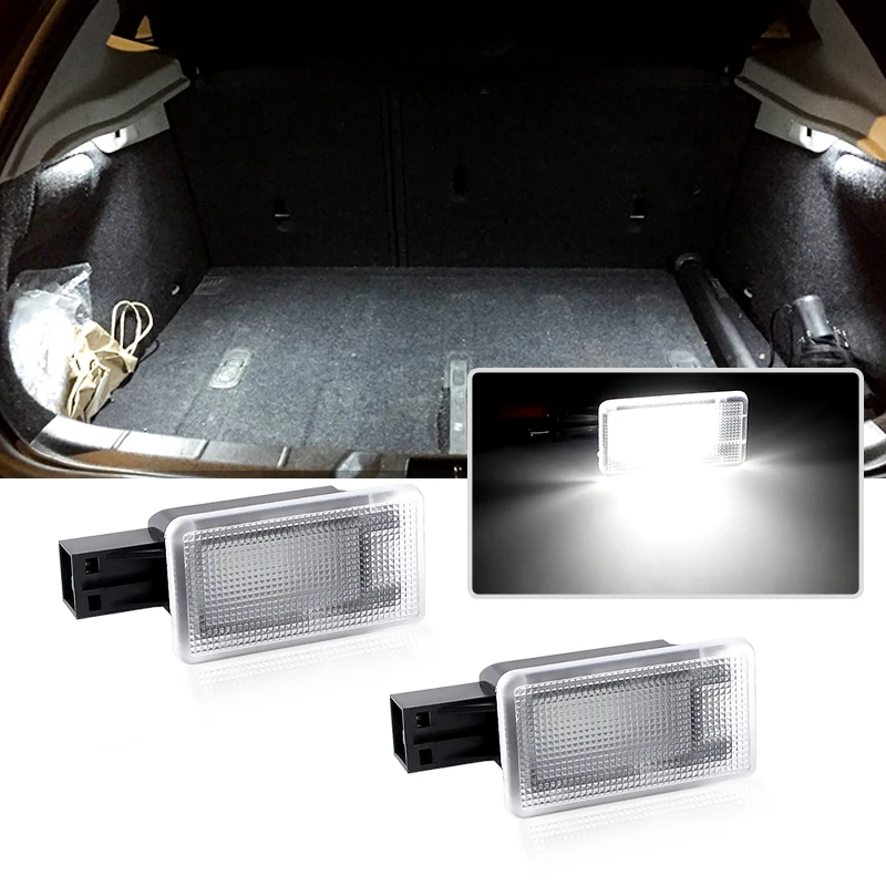 2X 12V LED Interior Lamp For Volvo V40 V60 S60 S80 XC40 XC60 XC70 XC90 White Door Courtesy Luggage Trunk Footwell Light Assembly
