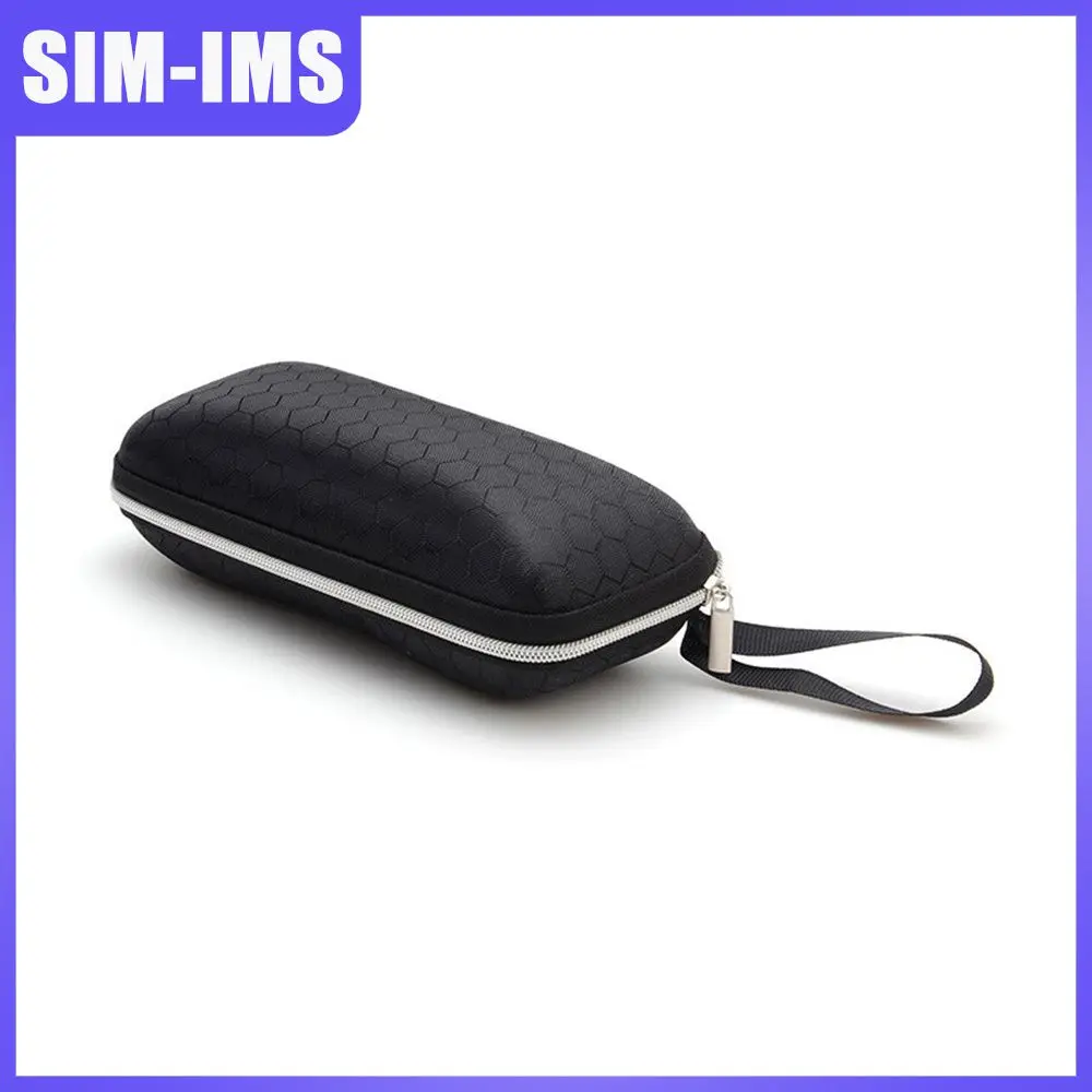

Portable Strong Glasses Box Leather Leather Eyewear Case Glasses Accessories Personalized Sunglasses Zipper Box Home Storage