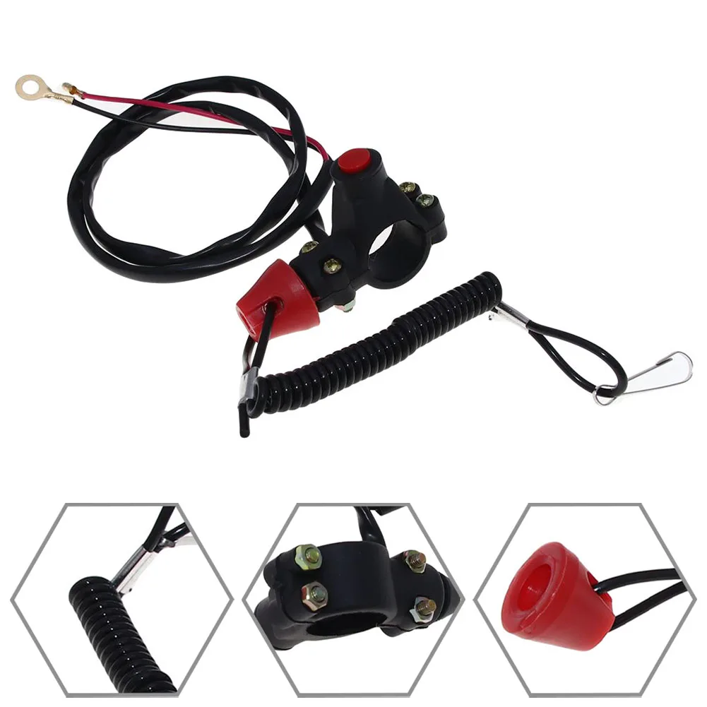 

Kill Switch Emergancy Tether Pull Mini Moto 47cc 49cc Quad Dirt Replica Bike Road Mountain Bike Parts Accessories For Cycling